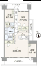 ３ＬＤＫ＋納戸、専有面積９０．７７ｍ２、バルコニー面積６．５３ｍ２