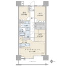 【間取図】７１．４５平米　３ＬＤＫ