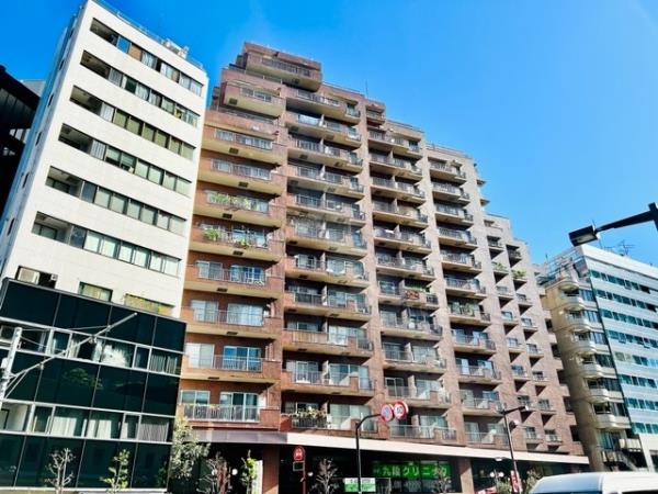 朝日九段マンションの外観図