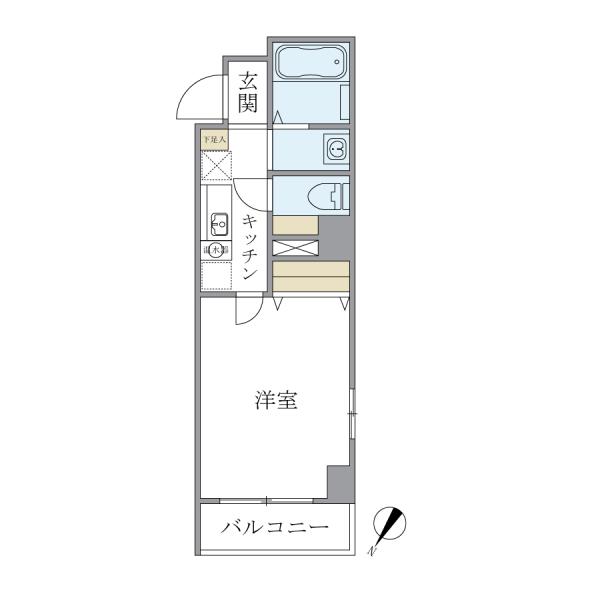 シュロス ヒロカズ 大手前の間取図