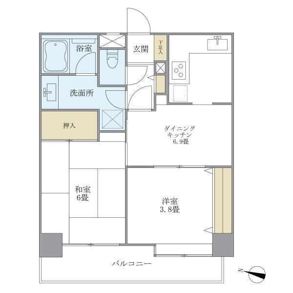 ニューハイツ豊島園の間取図