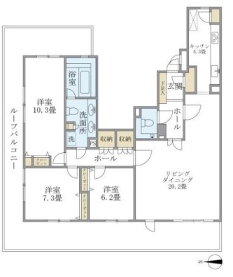 アパートメンツ東山の間取図