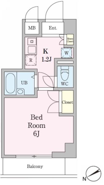 KDXﾚｼﾞﾃﾞﾝｽ横浜関内の間取図