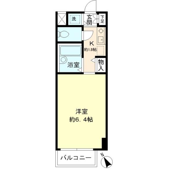 北辰ヒルズ早稲田の間取図