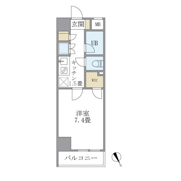 KDXﾚｼﾞﾃﾞﾝｽ西新宿の間取図