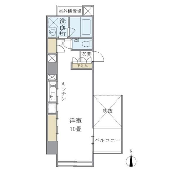 東京松屋ＵＮＩＴＹの間取図