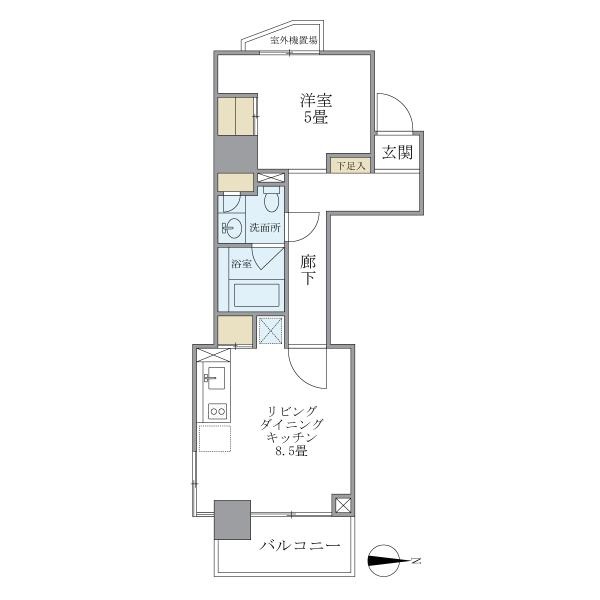 マイプレジール広尾の間取図