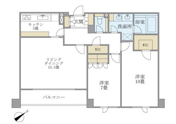 ＤＯＧＷＯＯＤ南麻布の間取図
