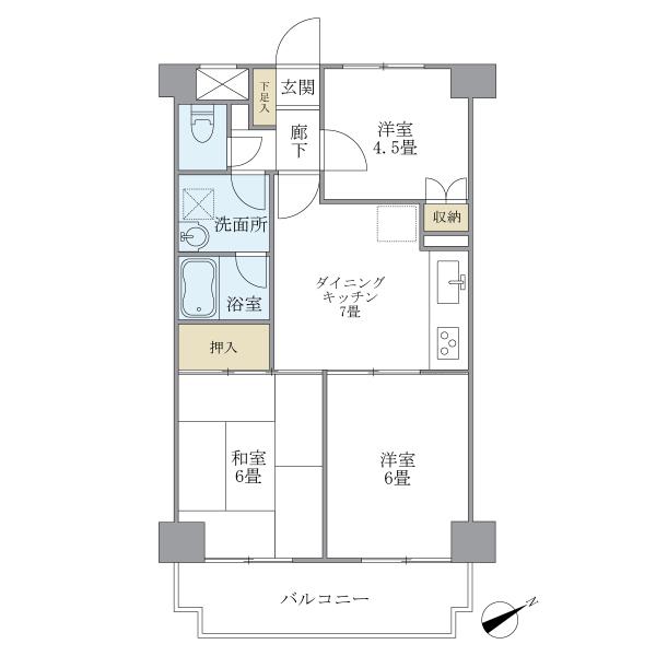 ヴェーネル滝沢の間取図
