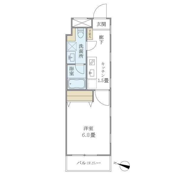 グランデュオ駒沢IIの間取図