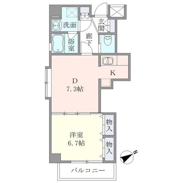 イーストコート平野の間取図