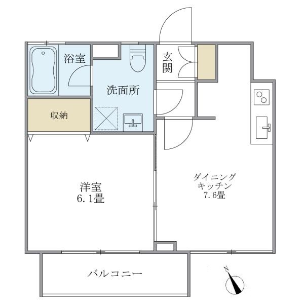 WELL　House　東大井の間取図