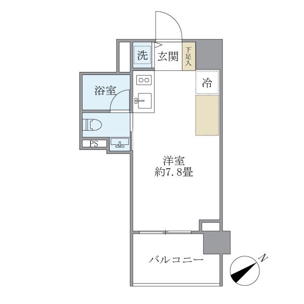 カーサ　ヴェデュータの間取図