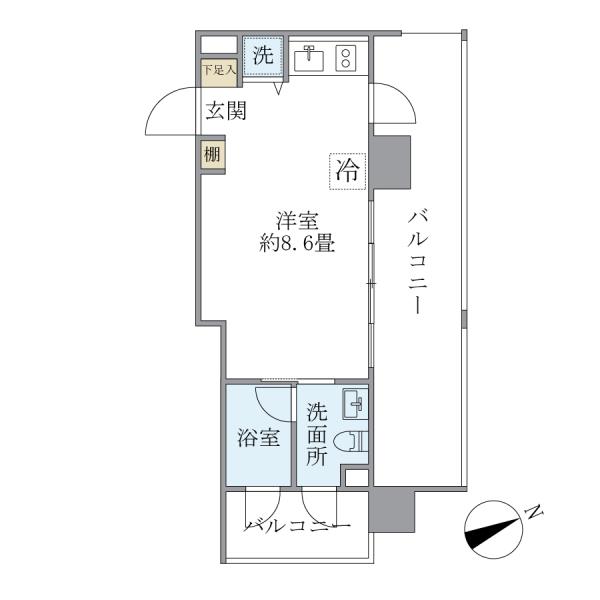 カーサ　ヴェデュータの間取図