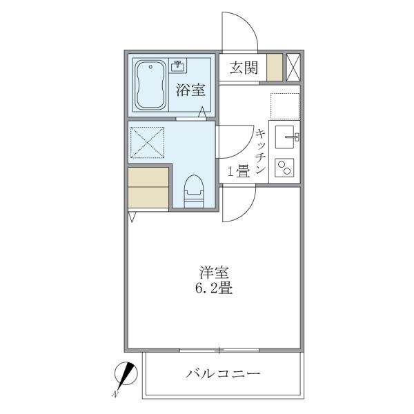 ミニョン若林の間取図