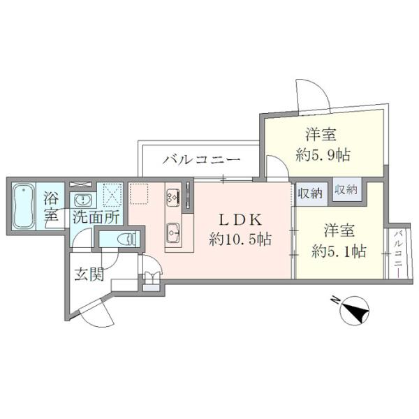 HTピア赤坂の間取図