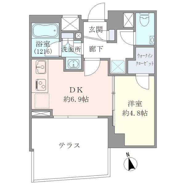 EVERTOW CHOJAMARUの間取図
