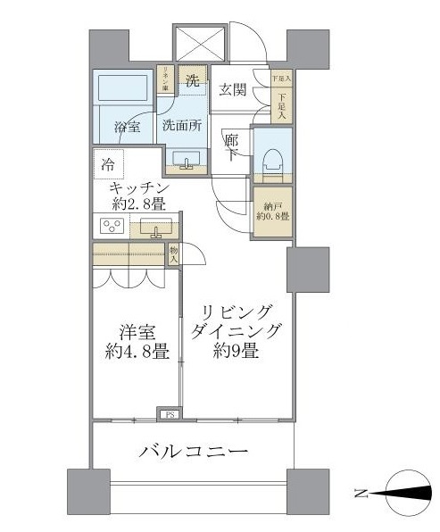 パークタワーグランスカイの間取図