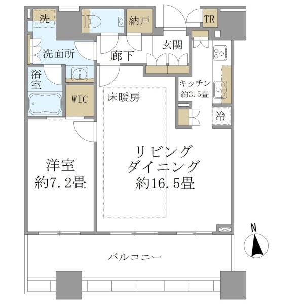 白金ザ・スカイ東棟の間取図