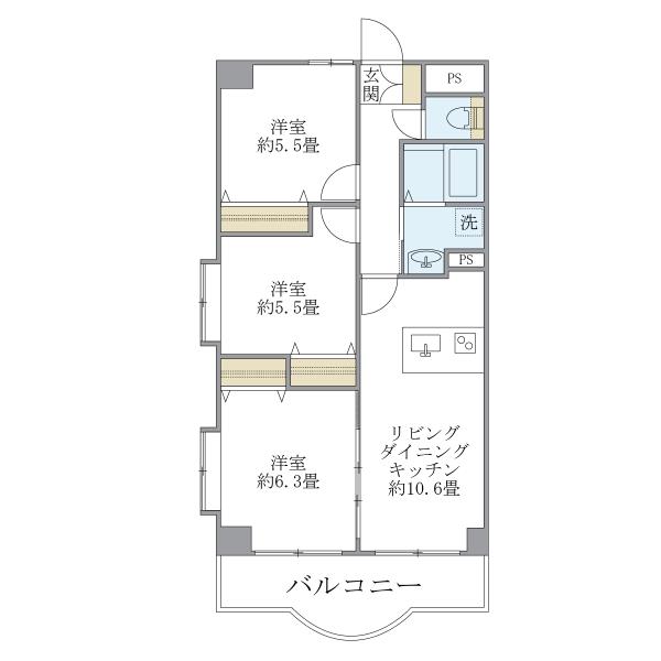 西船橋スクエアガーデンの間取図