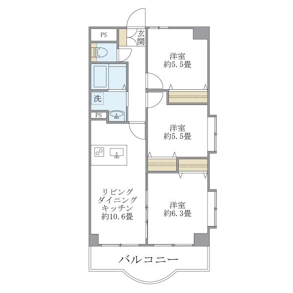 西船橋スクエアガーデンの間取図