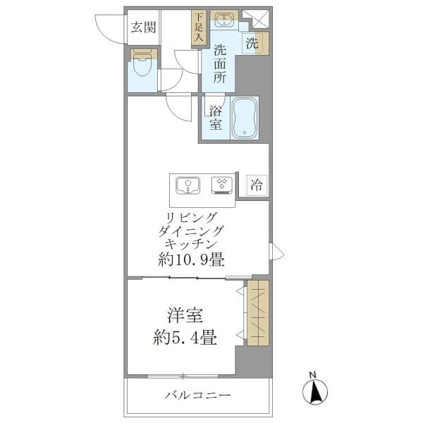 PREMIUM CUBE 上野の間取図