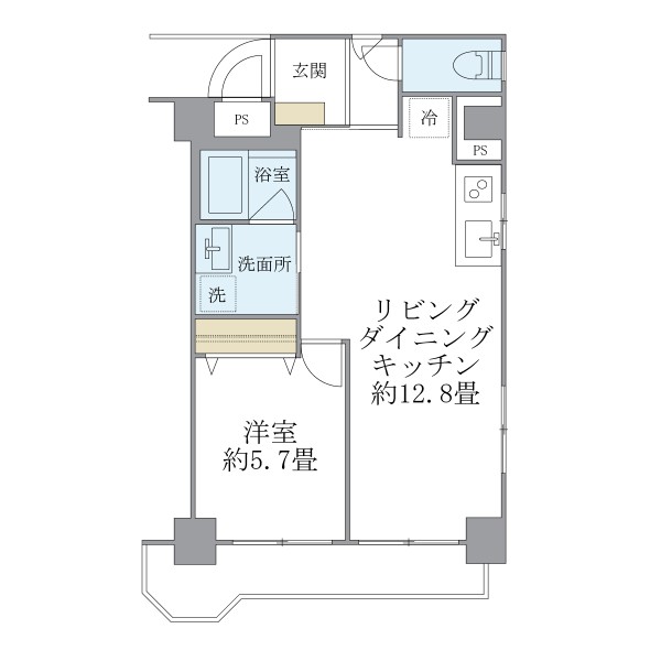 ISM西日暮里の間取図