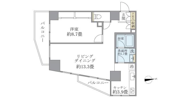 ISM石神井公園の間取図
