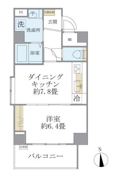 リエール若松町の間取図