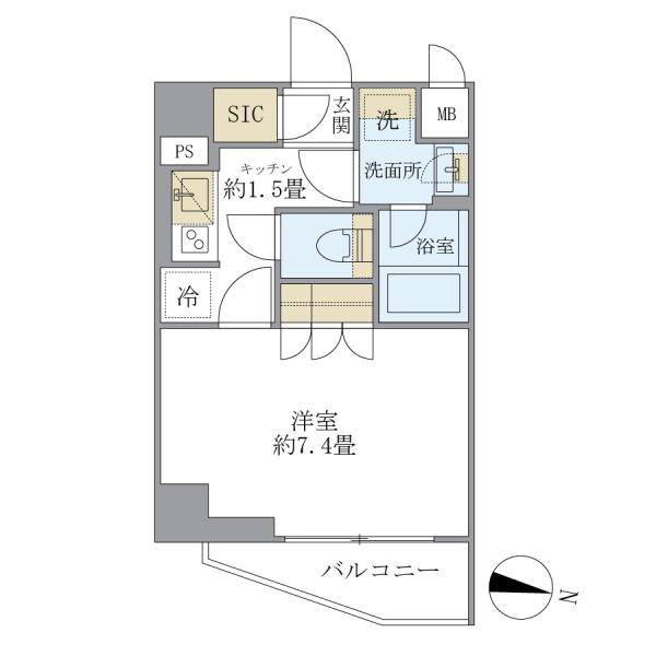 COCO-CHILL KAMEARIの間取図