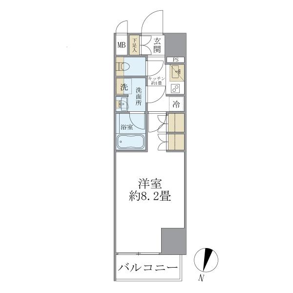 COCO-CHILL KAMEARIの間取図