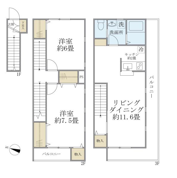 セレ渋谷本町の間取図