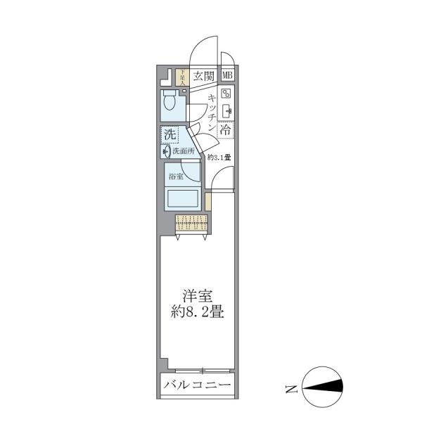 サウダージ自由が丘の間取図