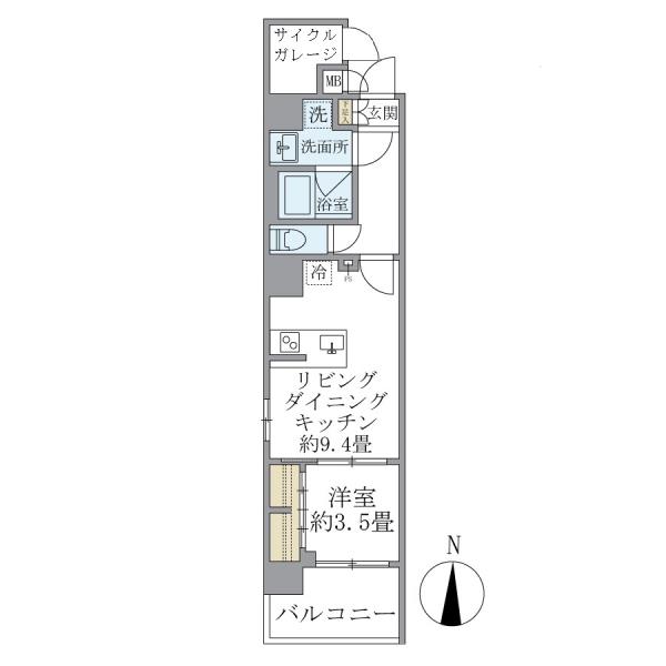 D’s VARIE三ノ輪レジデンスの間取図