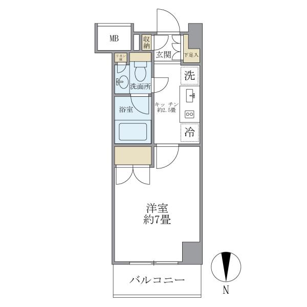 パークスフィア中野富士見町の間取図