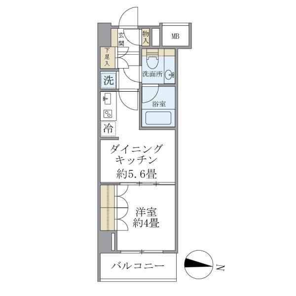 パークスフィア中野富士見町の間取図