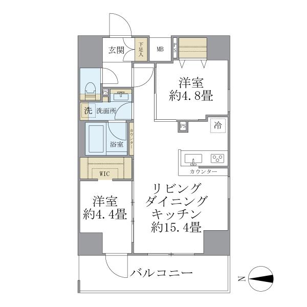 デュオフラッツ葛西の間取図