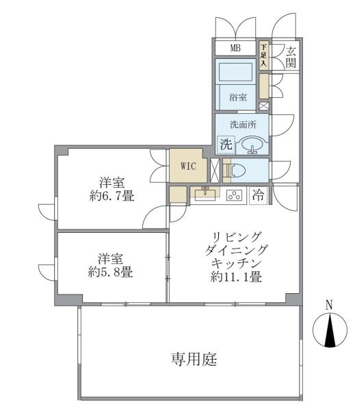 KDXﾚｼﾞﾃﾞﾝｽ杉並方南町の間取図