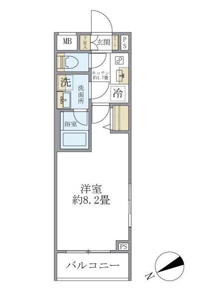 クレアポルテ川口元郷の間取図