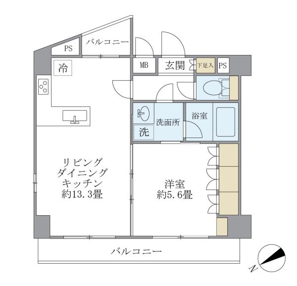 KDXレジデンス日本橋箱崎の間取図