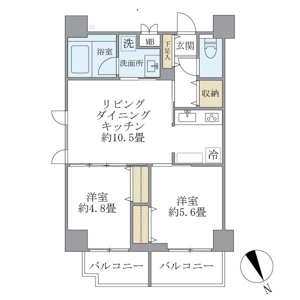 KDXレジデンス浅草の間取図