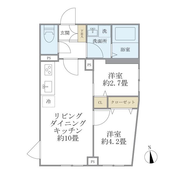 ウェルスクエア中延ＩＩの間取図
