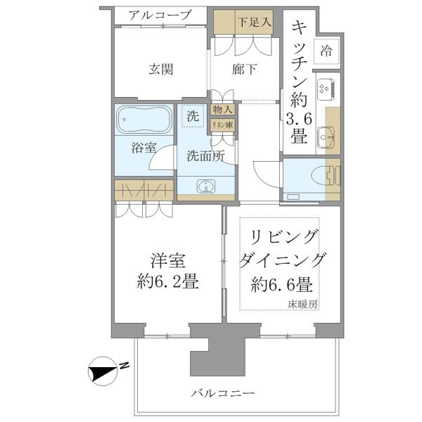 グラングリーン大阪THE　NORTH　RESIDENCEの間取図