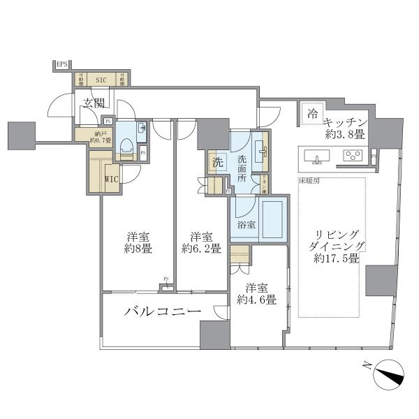 Brillia二番町の間取図