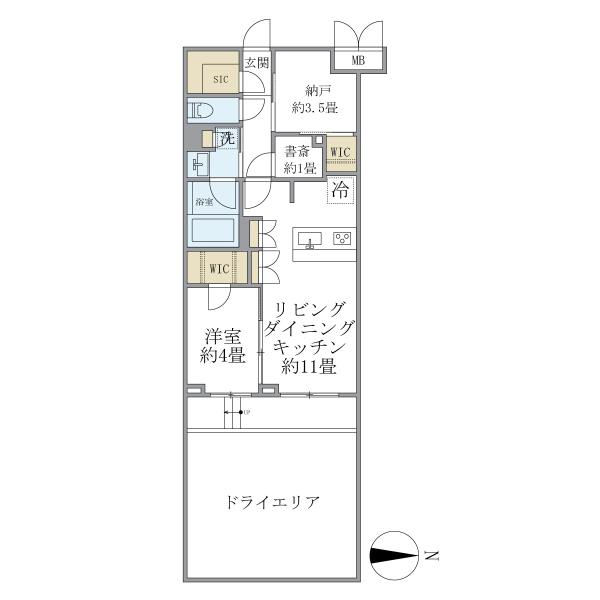La Perla JiyugaokaIIの間取図