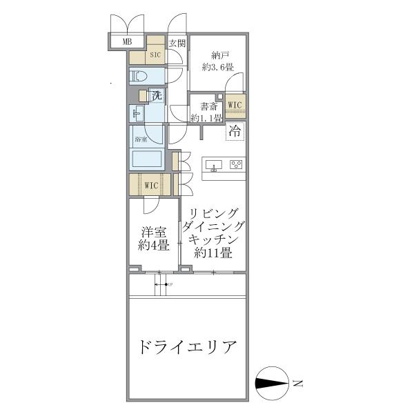 La Perla JiyugaokaIIの間取図