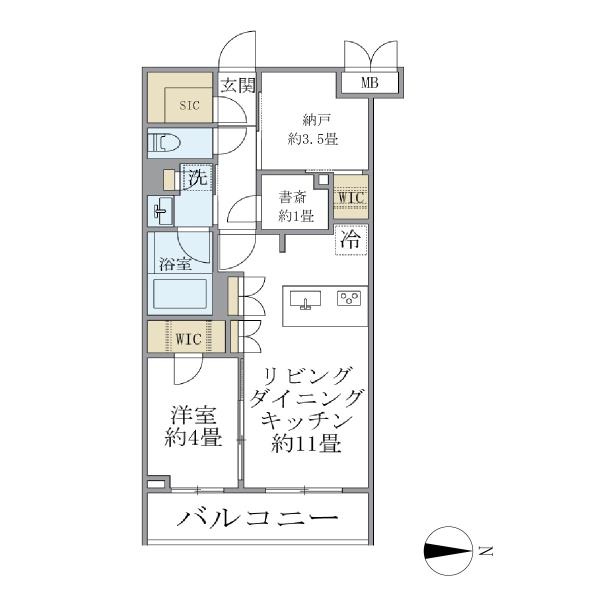 La Perla JiyugaokaIIの間取図