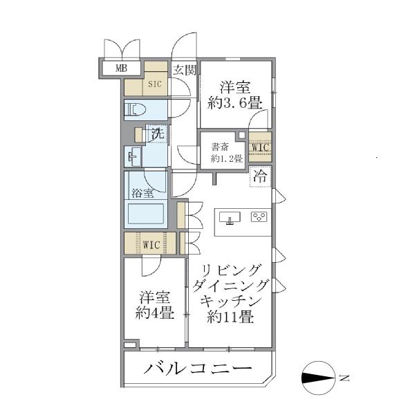 La Perla JiyugaokaIIの間取図