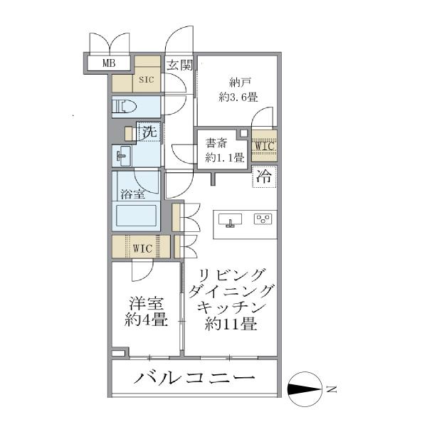 La Perla JiyugaokaIIの間取図