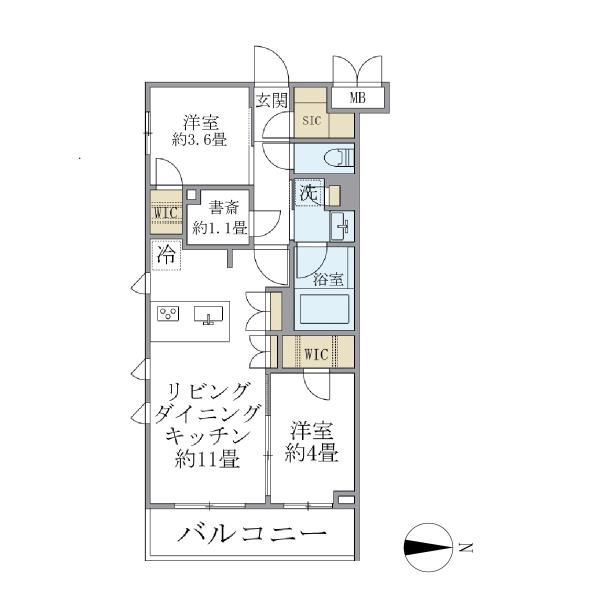 La Perla JiyugaokaIIの間取図